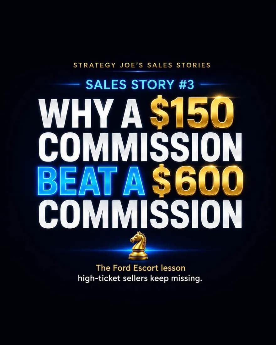 Sales Story #3 cover: Why a $150 Commission Beat a $600 Commission