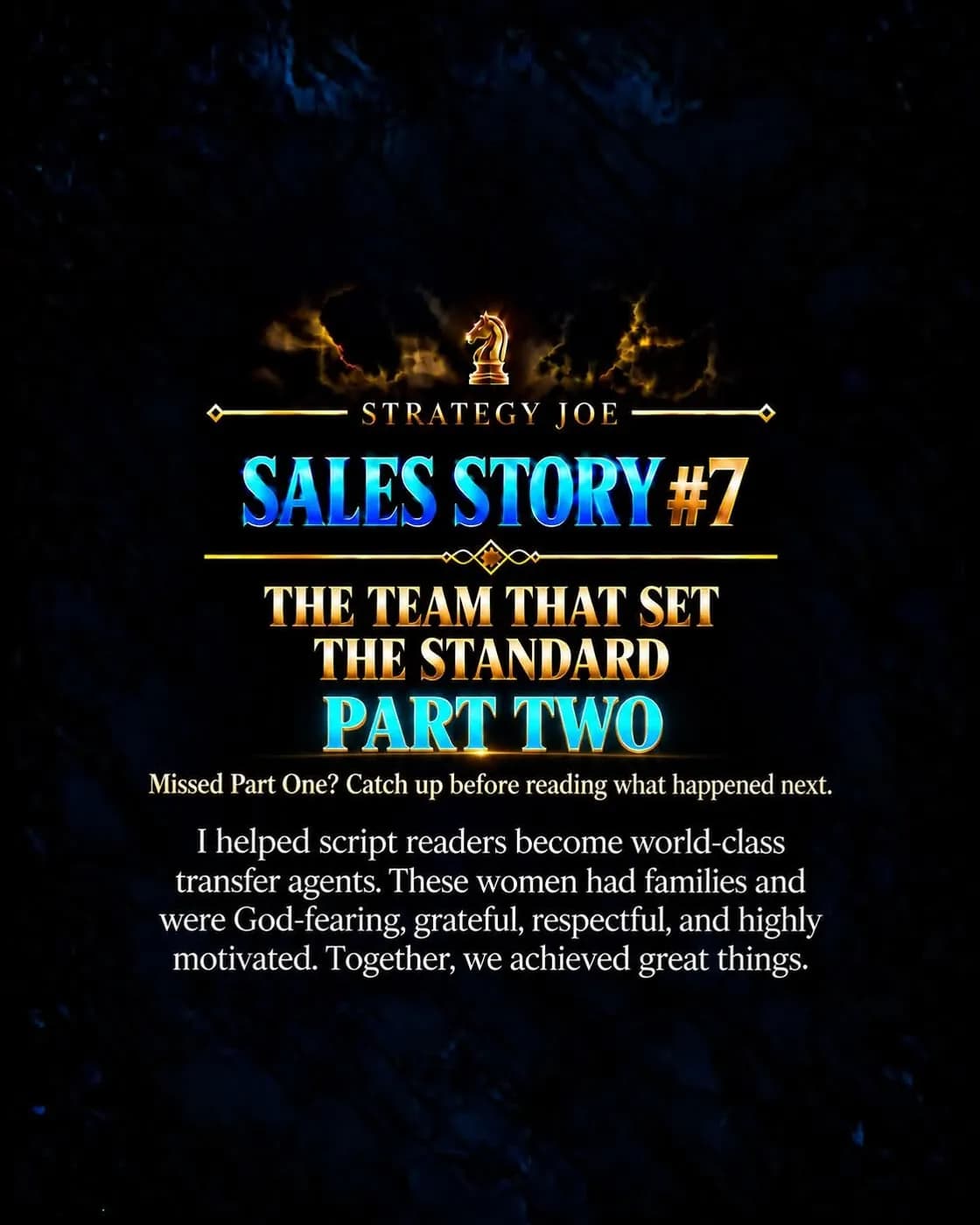 The team that set the standard, part two